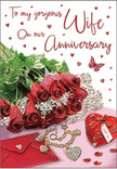The scene on this anniversary card captures a moment of heartfelt celebration, as if a couple in Chislehurst had laid out a small collection of sentimental treasures on a softly glowing surface. A lush arrangement of red roses stretches gracefully across the centre, each flower rendered with velvety richness, their petals catching glimmers of light like dewdrops at dawn. Slender stems of greenery weave between the blooms, adding a fresh, natural contrast that echoes the tranquil greenery of Scadbury Park and Chislehurst Common. Beneath the roses, a cream envelope lies partially tucked under the arrangement, poised to reveal a handwritten message of love, while nearby a heart-shaped locket, a string of tiny pearls, and jewel-like accents glint in the gentle light. Scattered hearts and delicate, sparkling details flow across the composition, drawing the eye toward a small butterfly motif that appears to glide above the scene, hinting at transformation and renewed promises. The palette combines deep crimson, soft blush, and warm champagne tones, enveloping the image in an atmosphere of romance and comfort, much like an evening spent at home near Royal Parade. Although the specific words on the card are not clear, the flowing script and carefully chosen objects make the intention unmistakable: to celebrate an anniversary with grace, tenderness, and gratitude. It is a visual echo of receiving a beautifully prepared bouquet from a trusted Chislehurst florist, marking another year of shared memories and quiet joy.